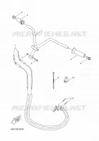 GUIDON ET CABLES pour Yamaha AEROX 50 4T de 2014