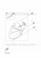 PHARE  pour Yamaha AEROX 50 4T de 2014