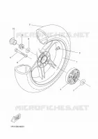 ROUE ARRIERE pour Yamaha AEROX 50 4T de 2014