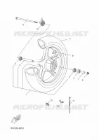 ROUE AVANT pour Yamaha AEROX 50 4T de 2014