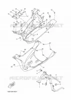 SUPPORT / REPOSE PIEDS pour Yamaha AEROX 50 4T de 2014