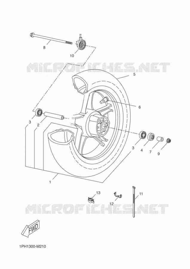 ROUE AVANT Yamaha SCOOTER 50 2016 NITRO  NS50F