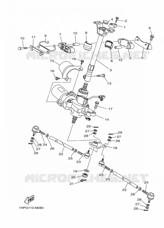 DIRECTION Yamaha QUAD 700 2013 GRIZZLY  YFM700FWADYFM7FGPAD