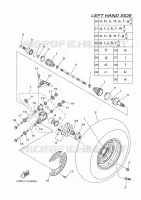 ROUE ARRIERE pour Yamaha YFM550FWA de 2014
