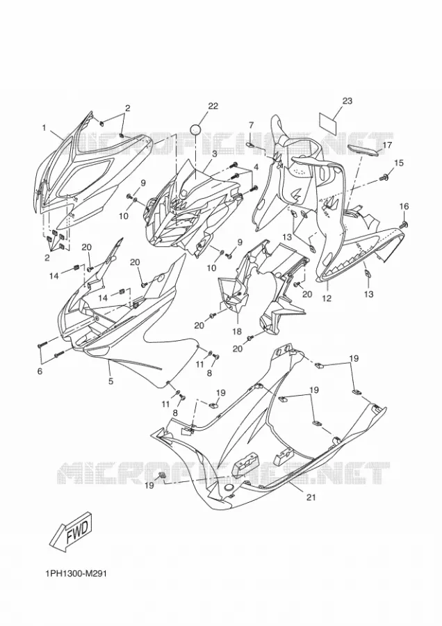 PROTEGE JAMBES Yamaha SCOOTER 50 2013 AEROX  NS50