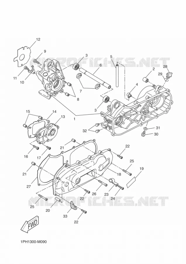 CARTER MOTEUR Yamaha SCOOTER 50 2013 NITRO  NS50