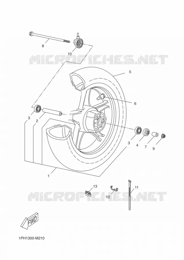 ROUE AVANT Yamaha SCOOTER 50 2013 NITRO  NS50