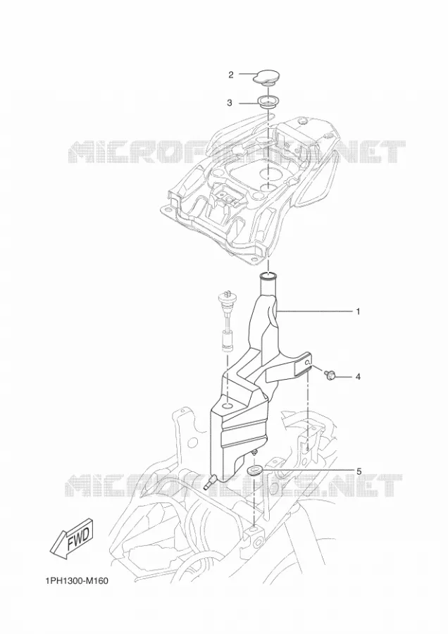 RESERVOIR D'HUILE Yamaha SCOOTER 50 2016 NITRO  NS50