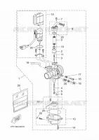 CARBURATEUR pour Yamaha NITRO 50 NAKED de 2016