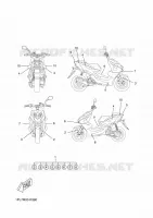 EMBLEME pour Yamaha NITRO 50 NAKED de 2016