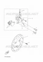 ETRIER DE FREIN AVANT pour Yamaha NITRO 50 NAKED de 2016