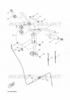 GUIDON ET CABLES pour Yamaha NITRO 50 NAKED de 2016