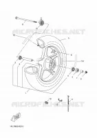 ROUE AVANT pour Yamaha NITRO 50 NAKED de 2016