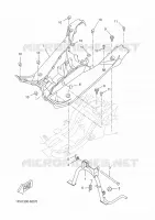 SUPPORT / REPOSE PIEDS pour Yamaha NITRO 50 NAKED de 2016
