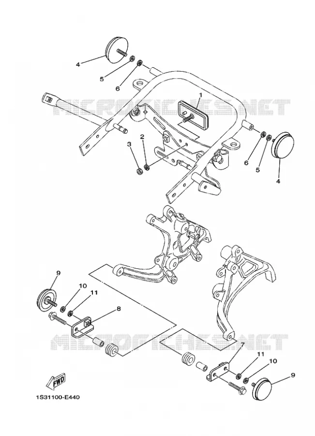 PARTIE ELECTRIQUE 2 Yamaha QUAD 700 2007 RAPTOR  YFM700RYFM70RW