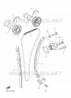 ARBRE A CAMES / CHAINE DE DISTRIBUTION pour Yamaha YZ450F de 2014