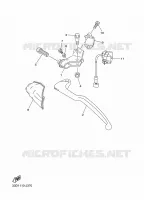 COMMODO / LEVIER pour Yamaha YZ450F de 2014