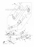 ECHAPPEMENT pour Yamaha YZ450F de 2014