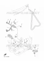 SUPPORT / REPOSE PIEDS pour Yamaha YZ450F de 2014