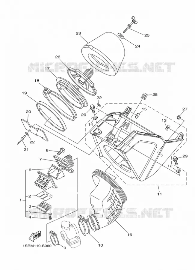 ADMISSION Yamaha MOTO 125 2017 YZ  YZ125