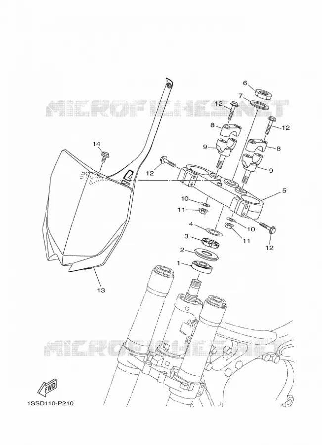 DIRECTION Yamaha MOTO 125 2017 YZ  YZ125H2