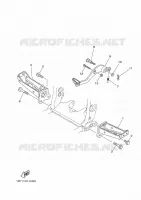 SUPPORT / REPOSE PIEDS pour Yamaha YFZ450R de 2014