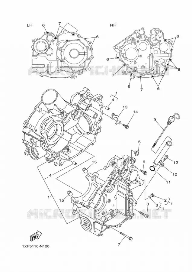 CARTER MOTEUR Yamaha SIDE BY SIDE 700 2014 VIKING EPS SE  YXM700ESVIKING EPS SE