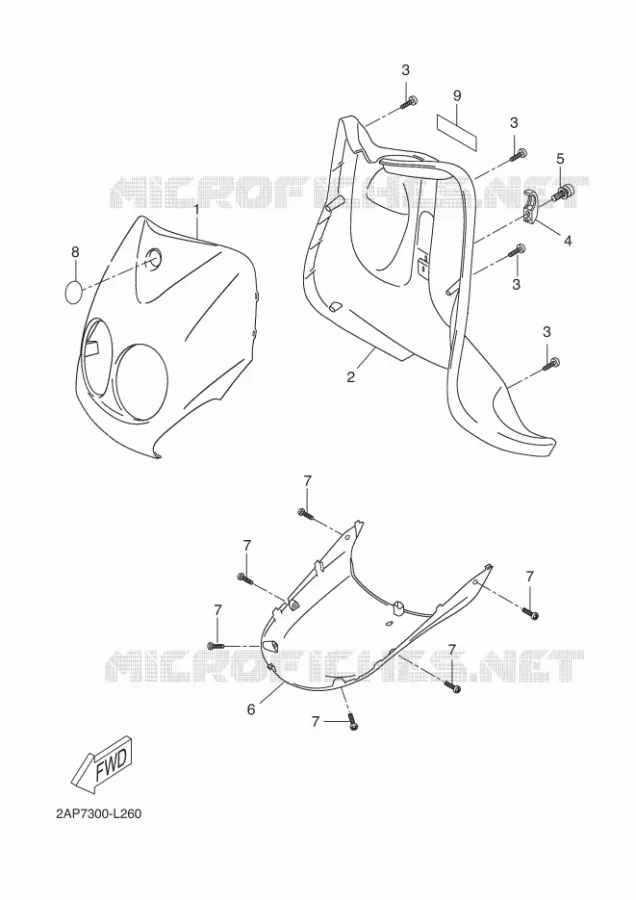 PROTEGE JAMBES Yamaha SCOOTER 50 2012 NEOS 4T UBS  YN50FU