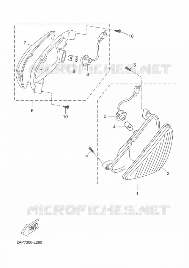CLIGNOTANT Yamaha SCOOTER 50 2013 NEOS 4T  YN50F