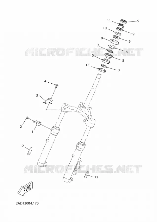 DIRECTION Yamaha SCOOTER 50 2012 MACH  CS50