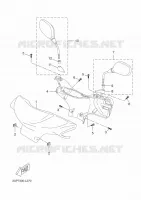 CARENAGES 1  pour Yamaha YN50 de 2012