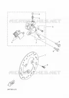 ETRIER DE FREIN AVANT pour Yamaha YN50 de 2012