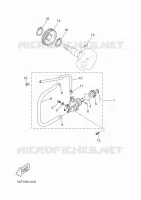 POMPE A HUILE pour Yamaha YN50 de 2012