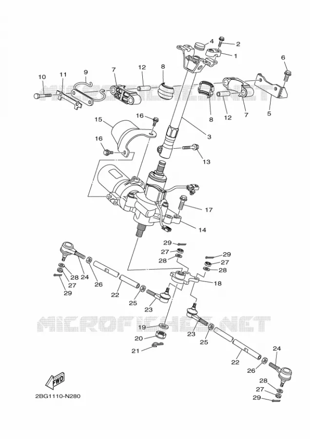 DIRECTION Yamaha QUAD 700 2014 GRIZZLY  YFM700FWADYFM700PE