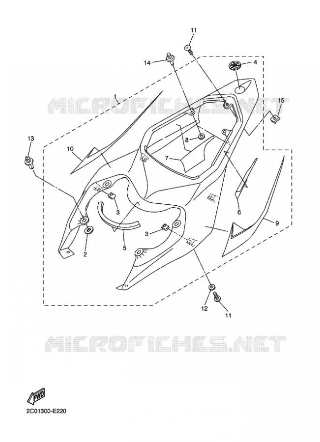 COUVERCLE LATERAL Yamaha MOTO 600 2006 R6  YZF-R6