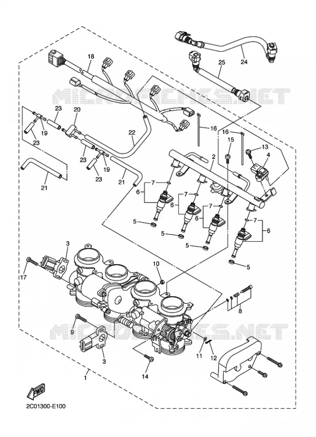 ADMISSION 2 Yamaha MOTO 600 2007 R6  YZF-R6