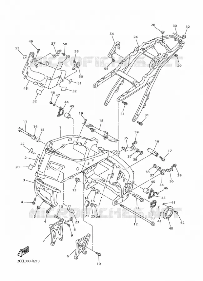 CADRE Yamaha MOTO 1700 2016 VMAX  VMX17