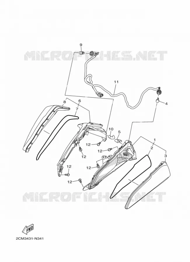 CLIGNOTANT Yamaha SCOOTER 125 2016 TRICITY  MW125