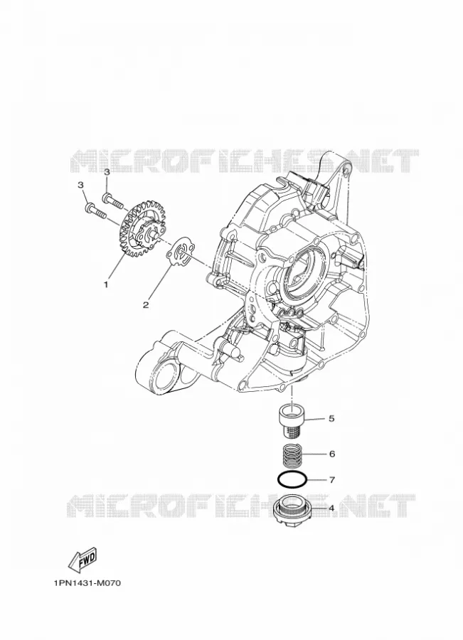 POMPE A HUILE Yamaha SCOOTER 125 2016 TRICITY  MW125