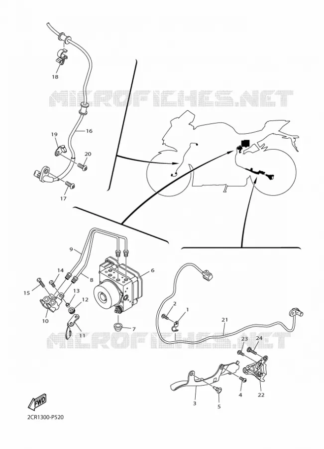 PARTIE ELECTRIQUE 3 Yamaha MOTO 1000 2016 R1  YZF-R1