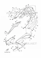 COUVERCLE LATERAL pour Yamaha YP250R de 2015