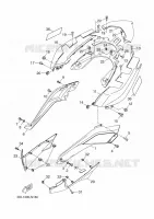 COUVERCLE LATERAL pour Yamaha YP250R de 2015