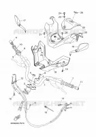 GUIDON ET CABLES pour Yamaha YP250R de 2015