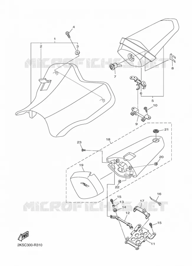 SELLE Yamaha MOTO 1000 2016 R1M  YZF-R1M