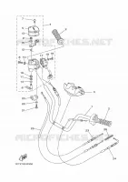 GUIDON ET CABLES pour Yamaha YFM450FWAD de 2015