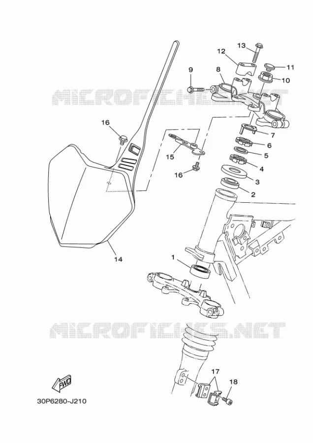 DIRECTION Yamaha MOTO 125 2016 TTR  TT-R125LWE