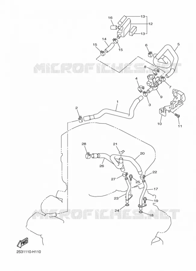 SYSTÈME D'ADMISSION D'AIR AIS Yamaha MOTO 1700 2009 VMAX  VMAX17