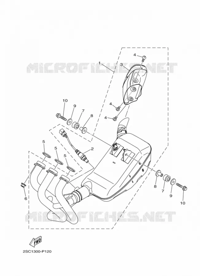 ECHAPPEMENT Yamaha MOTO 900 2016 MT  MT09TRA