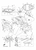 RESERVOIR A ESSENCE pour Yamaha YZF-R1 de 2014