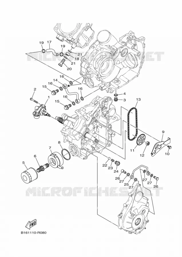 POMPE A HUILE Yamaha QUAD 700 2017 KODIAK  YFM700FWBD